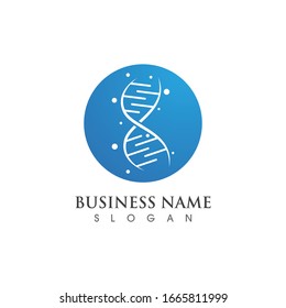 DNA logo and symbol vector template