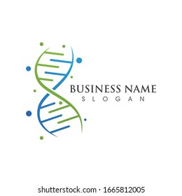 DNA logo and symbol vector template