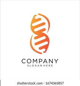 DNA Logo Template. Genetics Vector Design. Science and Medicine Illustration, DNA  logo design inspiration