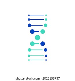 icono vectorial de la plantilla de logotipo de ADN