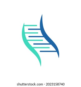 icono vectorial de la plantilla de logotipo de ADN