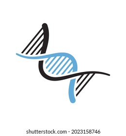 DNA logo template vector icon
