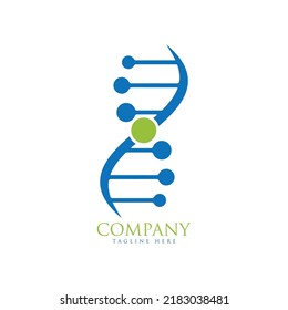 DNA logo template vector icon