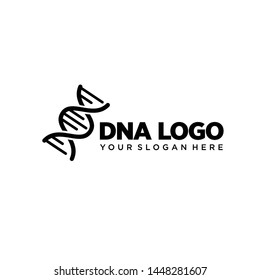 DNA logo template vector illustration