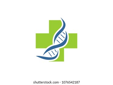 DNA Logo vector - Shutterstock ID 1076542187