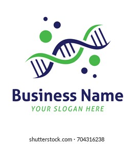 DNA Logo Vector 