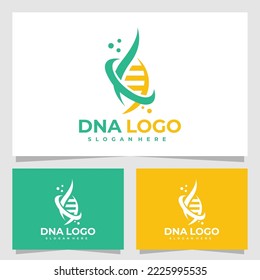 DNA logo vector design template
