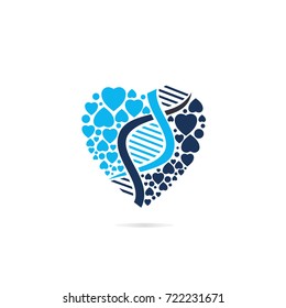 DNA Logo Vector eps 10