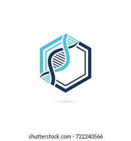 DNA Logo Vector eps 10
