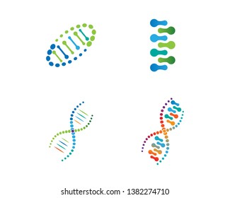 DNA logo vector icon template - Vector