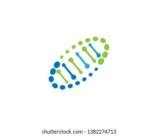 DNA logo vector icon template - Vector