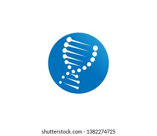 DNA logo vector icon template - Vector