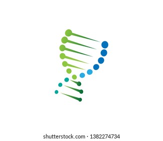 DNA logo vector icon template - Vector