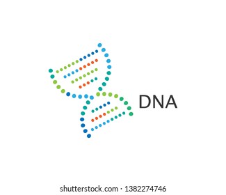 DNA logo vector icon template - Vector