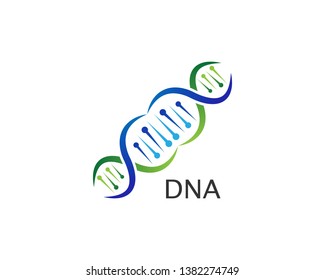 DNA logo vector icon template - Vector