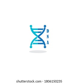 DNA logo vector illustration design bacground