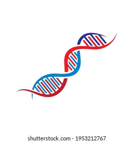 Dna logo vector illustration template design