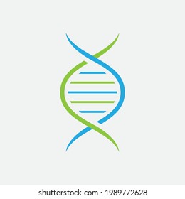DNA logo vector medical icon