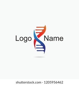 dna logo vector template