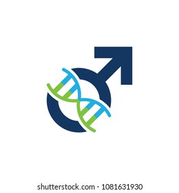 Dna Man Logo Icon Design