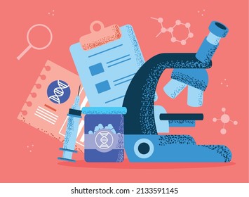 DNA medical analysis, molecule structure