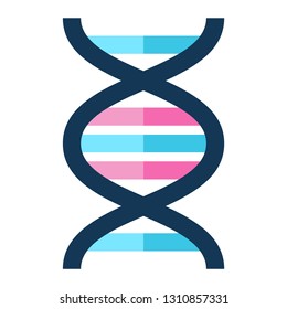 DNA Medical Icon Filled Line for any purposes, perfect for web and mobile apps