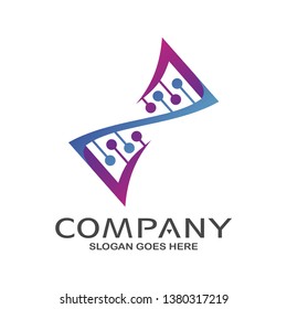 Dna medical Logo in Vector