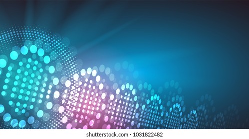 dna and medical and technology background. futuristic molecule structure presentation. for business solution