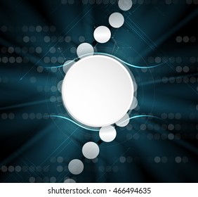 dna and medical and technology background. futuristic molecule structure presentation. for business solution