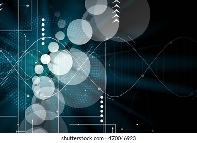 dna and medical and technology background. futuristic molecule structure presentation. for business solution