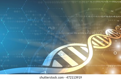 dna and medical and technology background. futuristic molecule structure presentation. for business solution