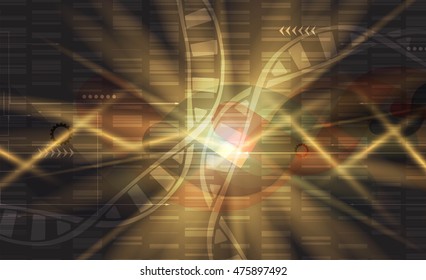 dna and medical and technology background. futuristic molecule structure presentation. for business solution. are designed to provide a great process.