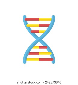 DNA, modern flat icon