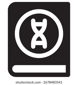 Icono de Vector moderno de ADN: Plantilla de símbolos de ilustración mínima para el diseño de interfaz de usuario del App móvil de Web