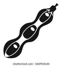 Dna modified beans icon. Simple illustration of dna modified beans vector icon for web design isolated on white background