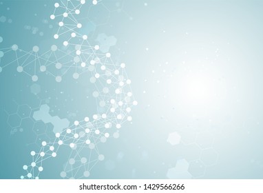 DNA and molecular concept fluorescence connections in medicine and business