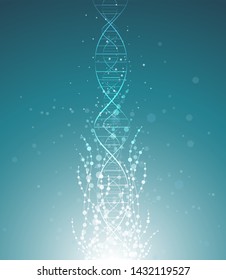 DNA and molecular concept fluorescence connections in medicine