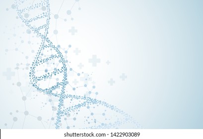 Dna Molecular Concepts Neurological Vector Modern Stock Vector (Royalty ...