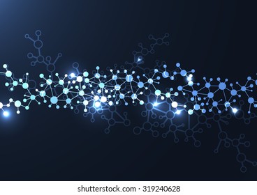 DNA molecular structure background. Vector illustration.