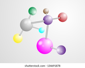 Dna molecule, abstract background
