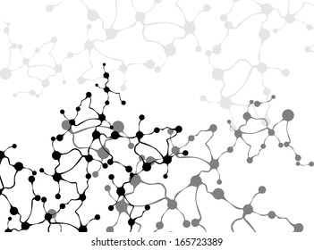 dna molecule, abstract background