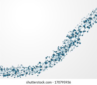 dna molecule, abstract background 