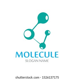 DNA Molecule atom logo abstract technology design vector