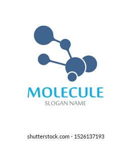 DNA Molecule atom logo abstract technology design vector