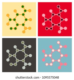 DNA Molecule Bio abstract Logo design vector template.Bionic Technology laboratory Logotype concept icon.