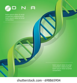 DNA molecule cell vector background