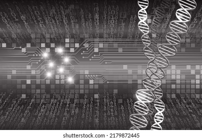 DNA-Molekül, digitaler Hintergrund