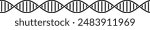 DNA molecule double helix illustration