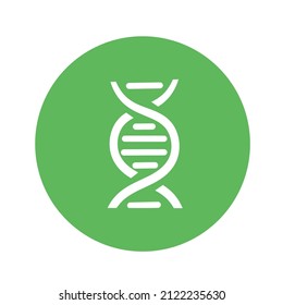 dna molecule fill style icon vector illustration design.