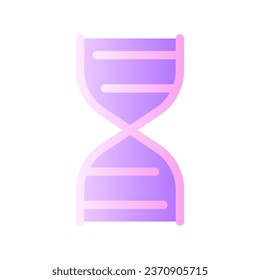 DNA molecule flat gradient two-color ui icon. Genetic code. Inheritance gene. Laboratory research. Simple filled pictogram. GUI, UX design for mobile application. Vector isolated RGB illustration